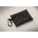 Botiquín compacto en bolsa RPET con mosquetón aluminio color negro vista fotografía sexta vista