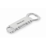 Abrebotellas de aleación de zinc con forma de camión color plateado mate vista principal