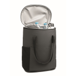 Mochila nevera RPET 600D repelente al agua 20 L color gris oscuro tercera vista