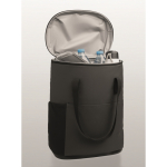 Mochila nevera RPET 600D repelente al agua 20 L color gris oscuro vista fotografía tercera vista