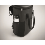 Mochila nevera RPET 600D repelente al agua 20 L color gris oscuro vista fotografía