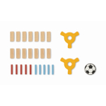 Juego de fútbol de madera con jugadores y accesorios color madera octava vista
