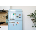 Imán rectangular laminado en PVC para marcaje corporativo color blanco vista bodegón principal