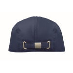 Gorra estilo boina de algodón con hebilla metálica 235 g/m² color azul