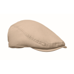 Gorra estilo boina de algodón con hebilla metálica 235 g/m² color beige