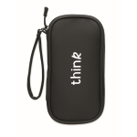 Bolsa organizadora técnica de poliéster 600D con PU color negro vista principal quinta vista