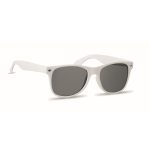 Gafas de sol UV400 con montura de SEAQUAL® y lentes negros color blanco