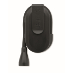 Luz de lectura LED recargable de plástico con clip y 3 modos color negro tercera vista