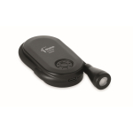 Luz de lectura LED recargable de plástico con clip y 3 modos color negro vista principal