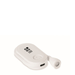 Luz de lectura LED recargable de plástico con clip y 3 modos color blanco vista de impresión