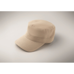 Gorra militar de algodón cepillado con velcro 260 g/m² color beige vista fotografía segunda vista