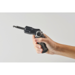 Destornillador con mango plegable con 12 diferentes puntas color gris cuarta vista