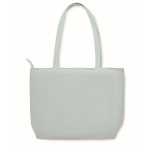 Bolsa grande de pana de poliéster con cremallera 220 g/m² color azul claro septima vista