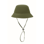Gorro pescador plegable de nailon impermeable UPF50+ color verde militar
