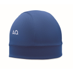 Gorro deportivo de poliéster transpirable y ligero color azul vista principal