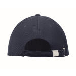 Gorra de pana 5 paneles con cierre ajustable 220 g/m² color azul quinta vista