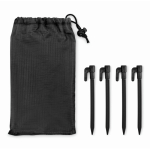 Esterilla ligera de playa de poliéster de 200x210cm color negro segunda vista