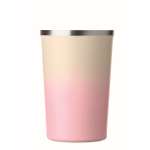 Vaso de acero inoxidable antigoteo con tapa 350ml color rosa septima vista