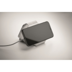 Base de carga magnética de ABS con hubs USB integrados 15W color blanco vista fotografía octava vista