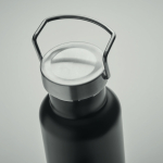 Botella de doble pared de acero inoxidable con corcho 500 ml color negro