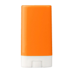Barra protectora solar de plástico SPF 30 resistente al agua 30ml color naranja primera vista