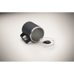 Vaso de doble pared con tapa deslizante transparente 400ml vista fotografía tercera vista