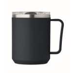 Vaso de doble pared con tapa deslizante transparente 400ml quinta vista