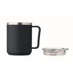 Vaso de doble pared con tapa deslizante transparente 400ml octava vista