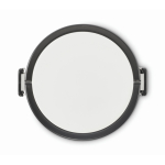 Fiambrera redonda de doble pisos de 250/700 ml y asas color blanco novena vista