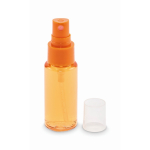 Bote pulverizador corporal con pulsador y tapa 30ml color naranja transparente segunda vista