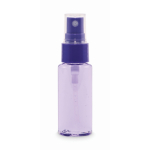 Bote pulverizador corporal con pulsador y tapa 30ml color violeta transparente