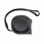 Cinta métrica de plástico reciclado con cinta de acero 5M color negro segunda vista