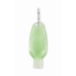Bote rellenable de aloe vera con mosquetón aluminio 50ml color verde transparente segunda vista