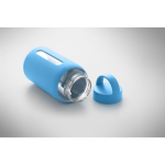 Botella de vidrio borosilicato con funda silicona 600 ml color turquesa vista fotografía tercera vista