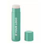 Bálsamo labial vegano con SPF10 con sabor a vainilla 4.5 g color verde menta vista de impresión