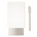 Pizarra LED acrílica con base aluminio y rotulador blanco color blanco