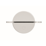 Pizarra LED acrílica con base aluminio y rotulador blanco color blanco tercera vista