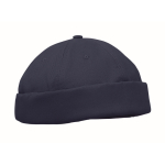 Gorro estilo Docker de algodón con malla y hebilla 260 g/m² color azul