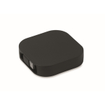 Cable retráctil tipo-C con transferencia de datos y soporte móvil color negro novena vista