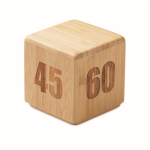 Reloj temporizador de bambú con cuenta atrás digital color madera segunda vista