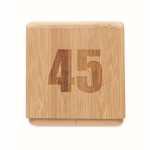 Reloj temporizador de bambú con cuenta atrás digital color madera quinta vista