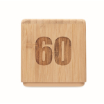 Reloj temporizador de bambú con cuenta atrás digital color madera sexta vista