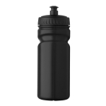 Botella deportiva antigoteo de plástico con buen agarre 500 ml color negro tercera vista