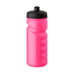 Botella deportiva antigoteo de plástico con buen agarre 500 ml color fucsia fluorescente