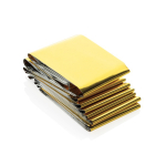 Manta de emergencia impermeable reutilizable con funda RPET color negro segunda vista