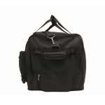 Bolsa trolley de RPET con 2 ruedas y varios bolsillos color negro sexta vista