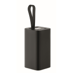 Powerbank de aluminio reciclado con indicador digital 20.000 mAh color negro