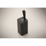 Powerbank de aluminio reciclado con indicador digital 20.000 mAh color negro vista fotografía tercera vista