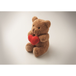Osito de peluche grande 23 cm con corazón rojo color rojo vista fotografía tercera vista