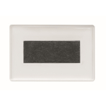 Portarretratos magnético acrílico rectangular para nevera color transparente tercera vista